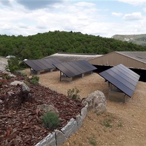 Installation sur structure au sol de 6.7 kWc à Compeyre (12), Cadenet photovoltaïque